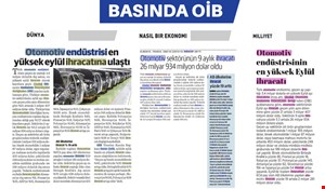 OİB EKİM AYI BASIN YANSIMALARI